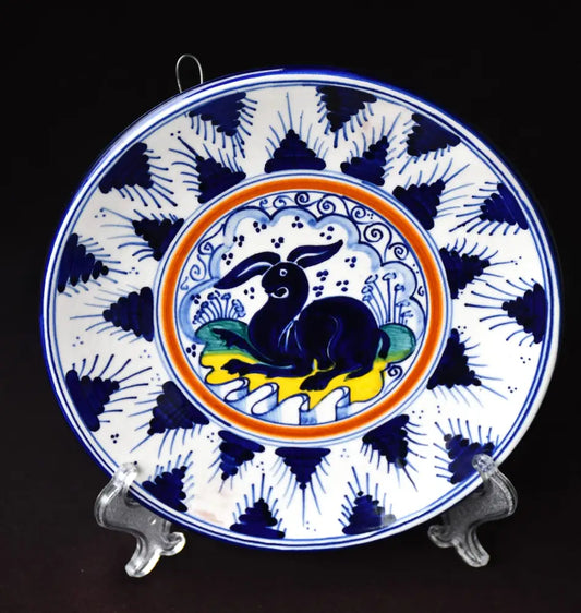 Ръчно рисувана чиния Melandri от Фаенца. Подписана. - antique