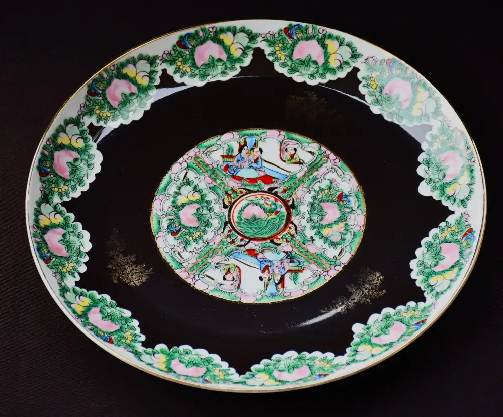 Ръчно рисувана китайска чиния винтидж - antique