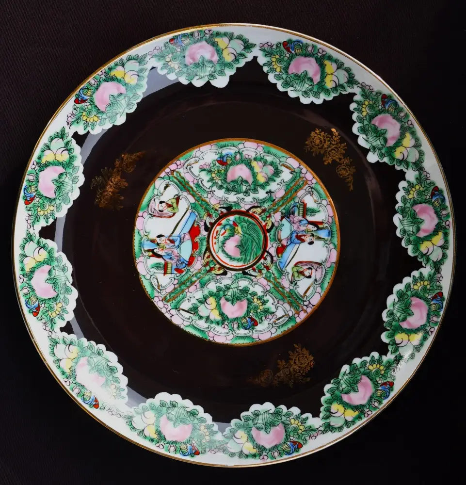 Ръчно рисувана китайска чиния винтидж - antique
