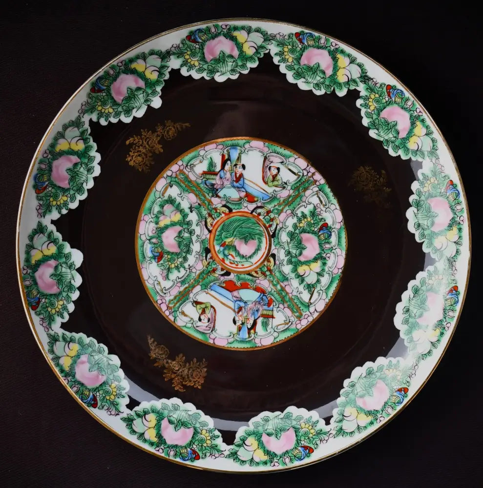 Ръчно рисувана китайска чиния винтидж - antique