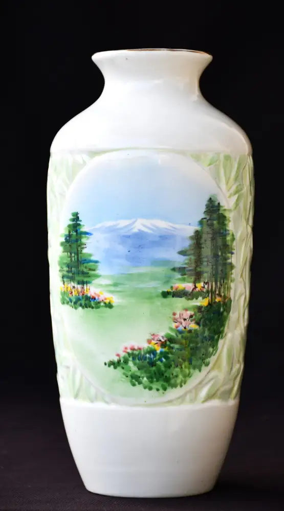 Ръчно рисувана порцеланова ваза - antique