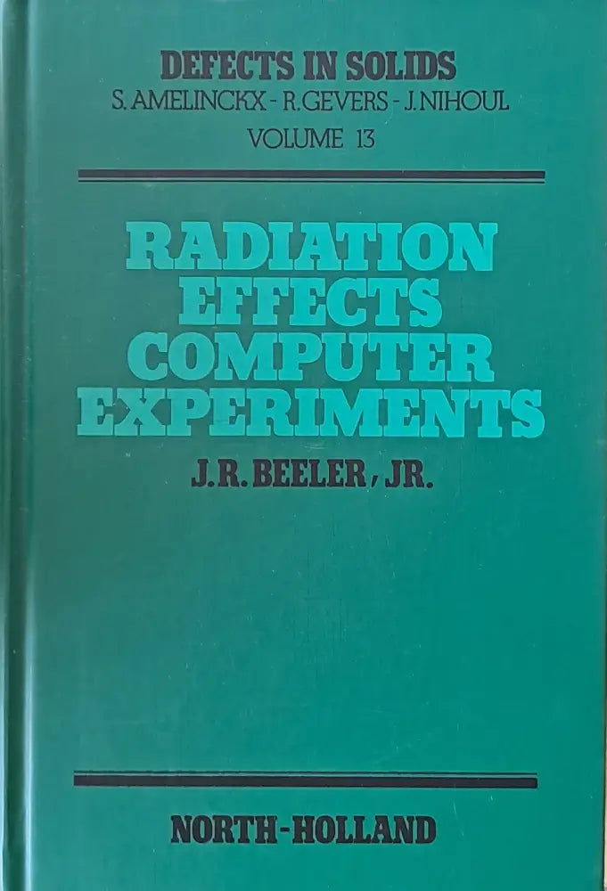 Radiation Effects Computer Experiments - Книги