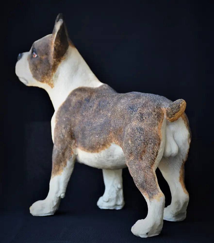 Реалистична скулптура на Boston Terrier - antique