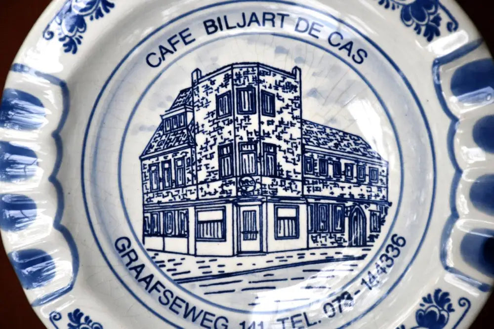 Рекламен пепелник на Delft Blue. Винтидж. - antique
