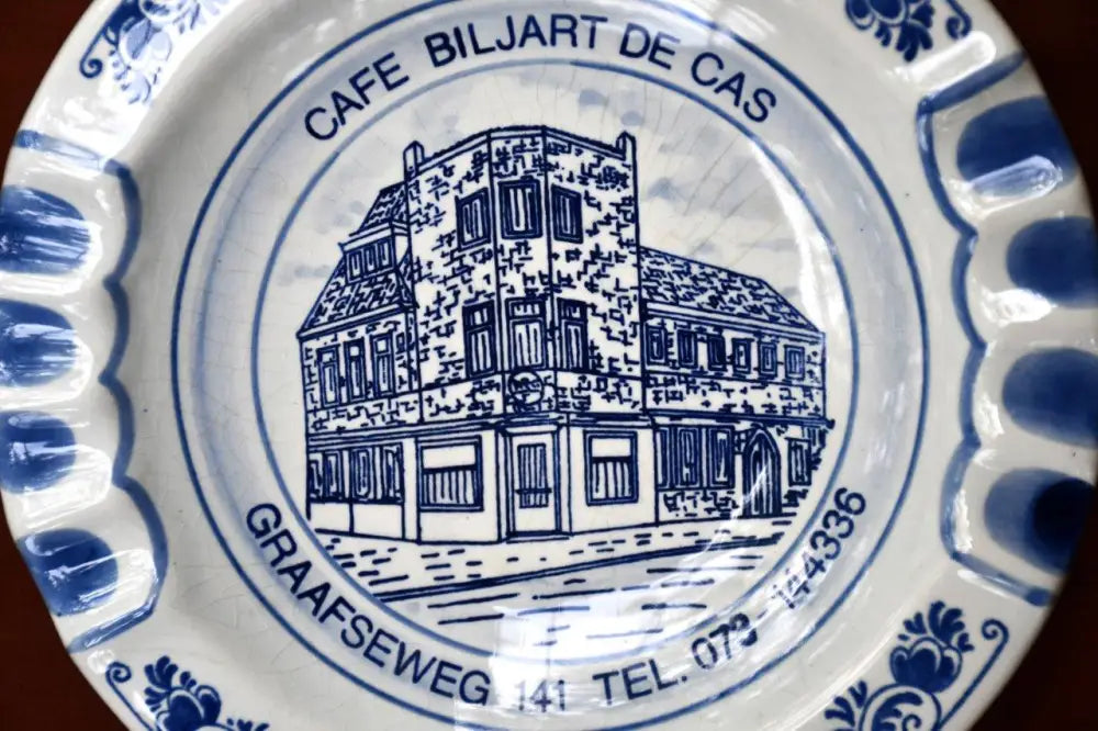 Рекламен пепелник на Delft Blue. Винтидж. - antique