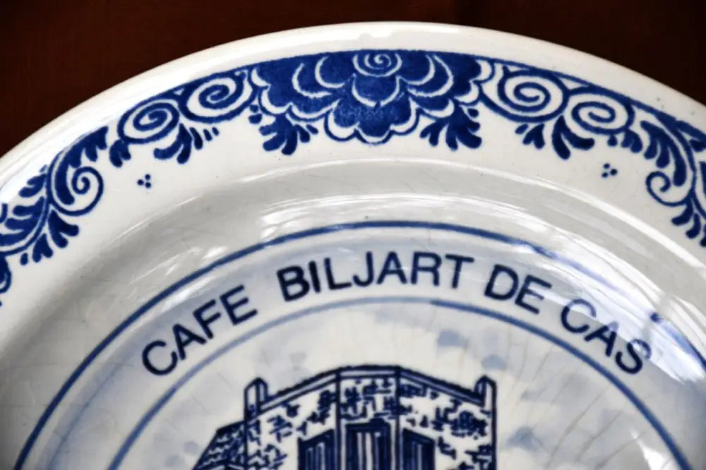 Рекламен пепелник на Delft Blue. Винтидж. - antique