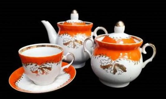 Руски порцеланов сервиз за чай - antique