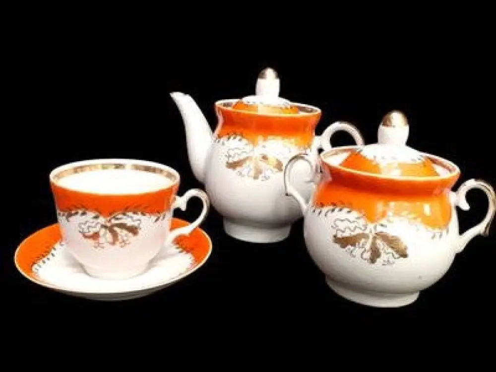 Руски порцеланов сервиз за чай - antique