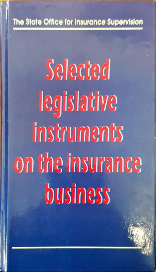Selected legislative instruments on the insurance - Книги