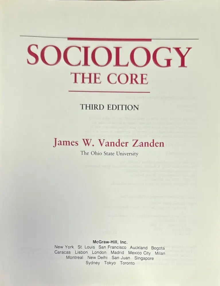 Sociology the core - Книги