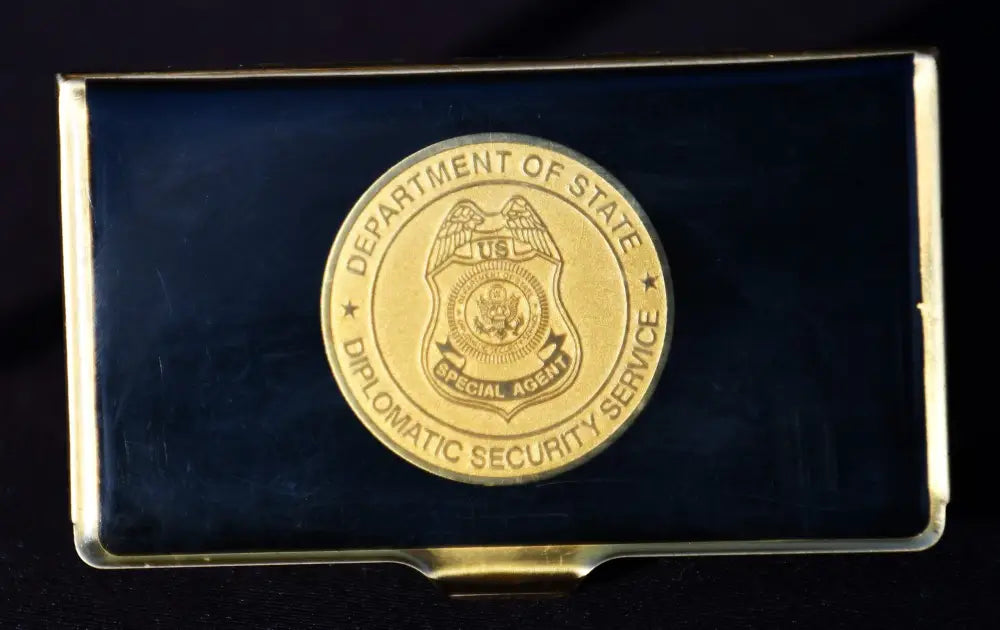 Special Agent Department Of State Diplomatic Security Service - кутия за визитки. - antique