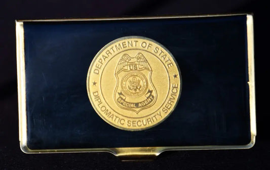 Special Agent Department Of State Diplomatic Security Service - кутия за визитки. - antique