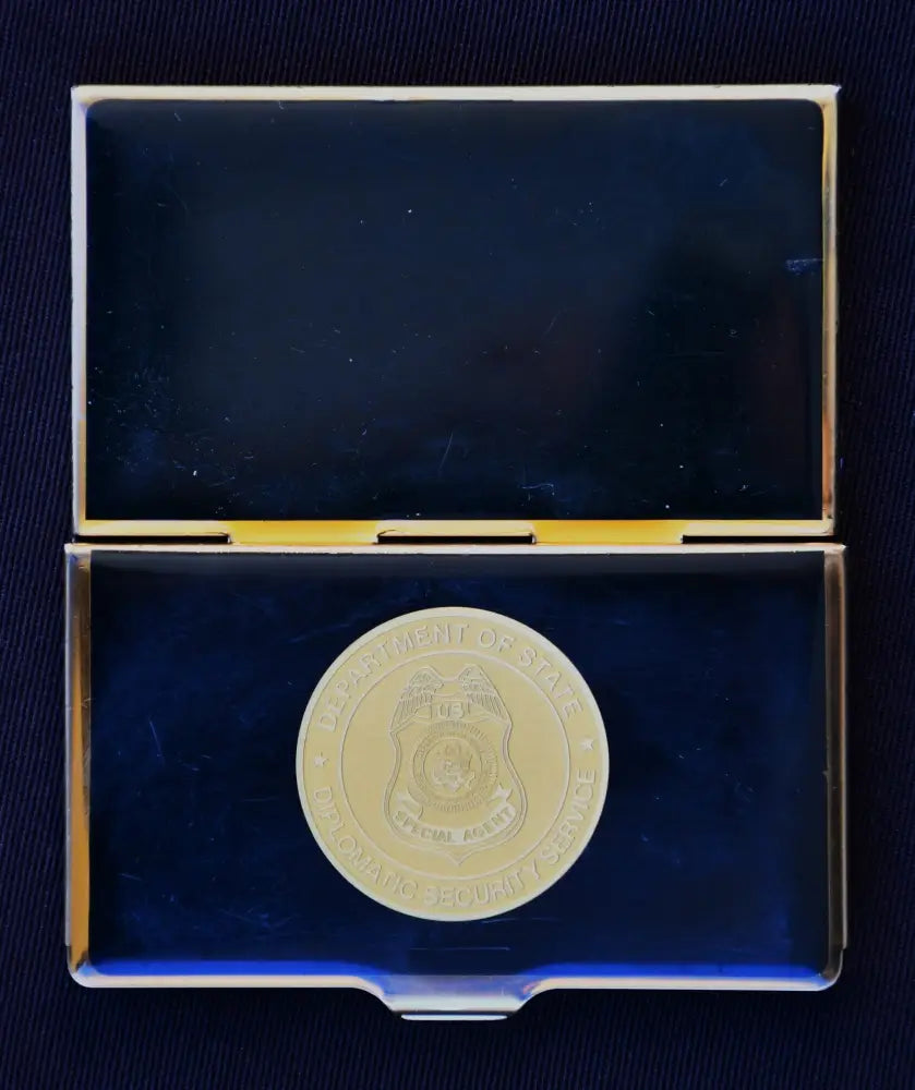 Special Agent Department Of State Diplomatic Security Service - кутия за визитки. - antique