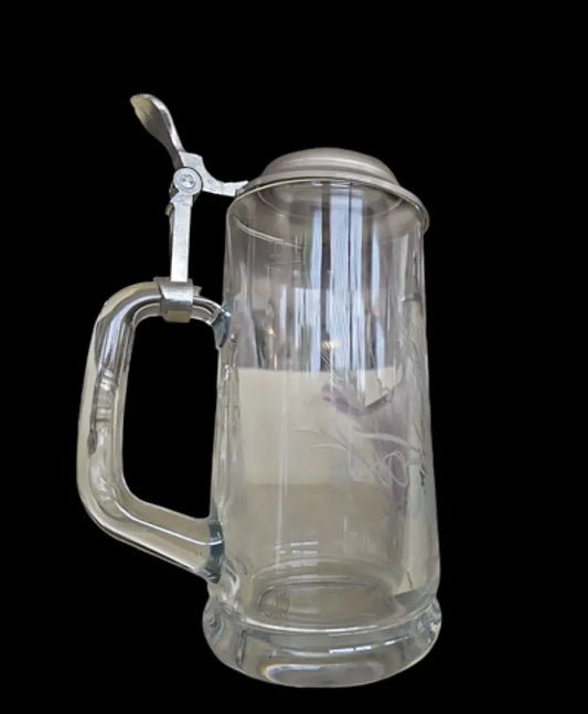 Стъклена халба с капак,вместимост 0,5L (475)