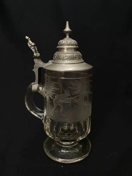 Стъклена халба с капак,вместимост 0,5L (511)