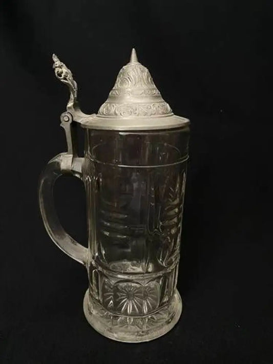 Стъклена халба с капак,вместимост 0,5L (512)