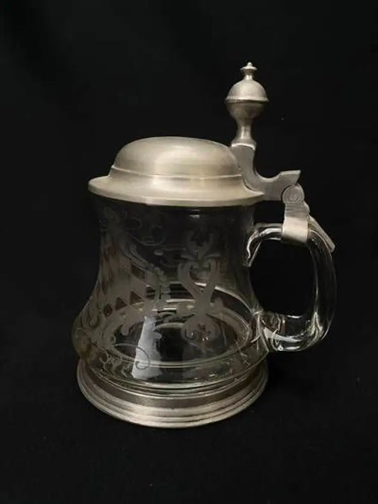 Стъклена халба с капак,вместимост 0,5L (516)