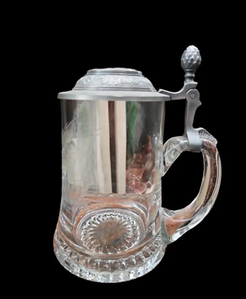 Стъклена халба с капак,вместимост 250mL (487)