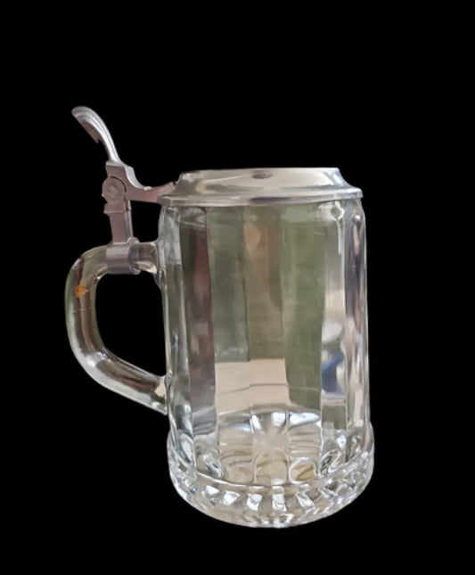 Стъклена халба с капак,вместимост 250mL (488)