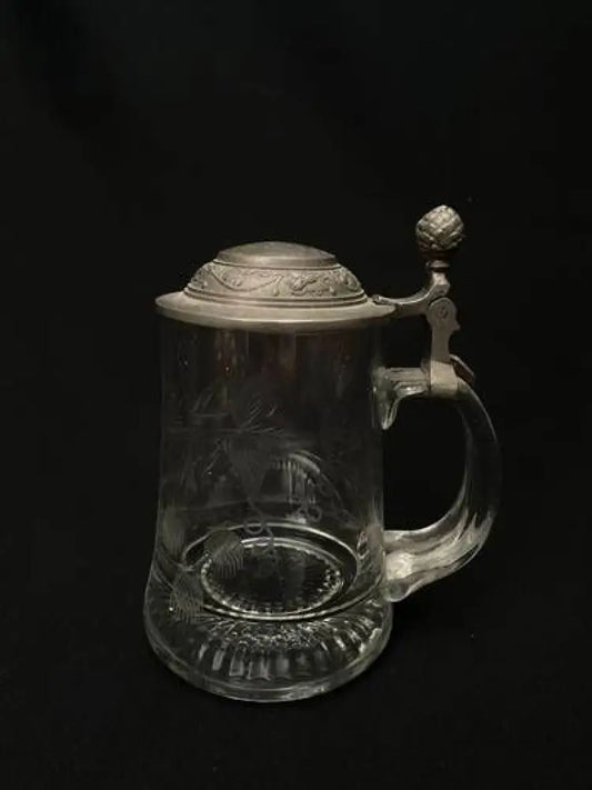 Стъклена халба с капак,вместимост 250mL (513)