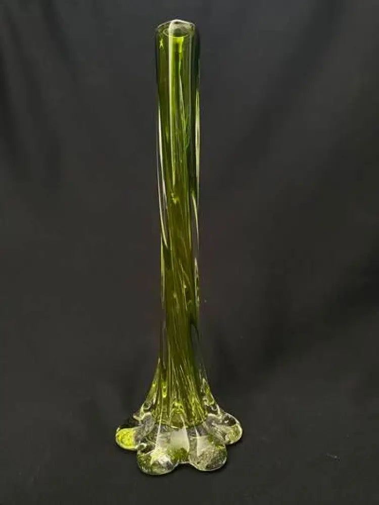 Стъклена поставка за свещ - antique