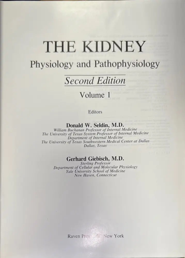 The Kidney: Physiology and Pathophysiology. Part 2 - Книги