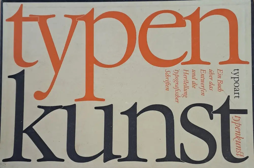 Typoart Typen Kunst - Книги