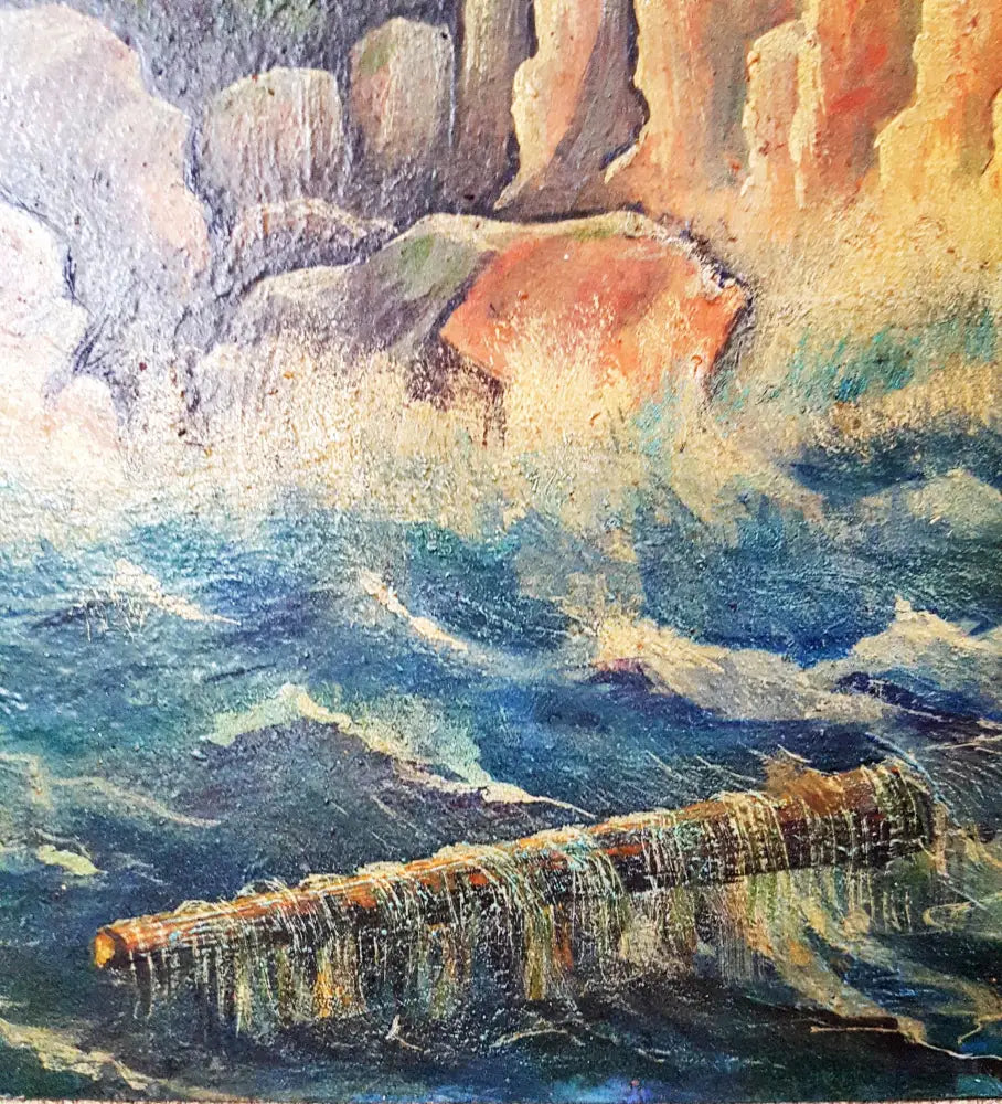 ’Юшкан’- масло от Г. Пенчовски- 1965 година (1123) - Картина