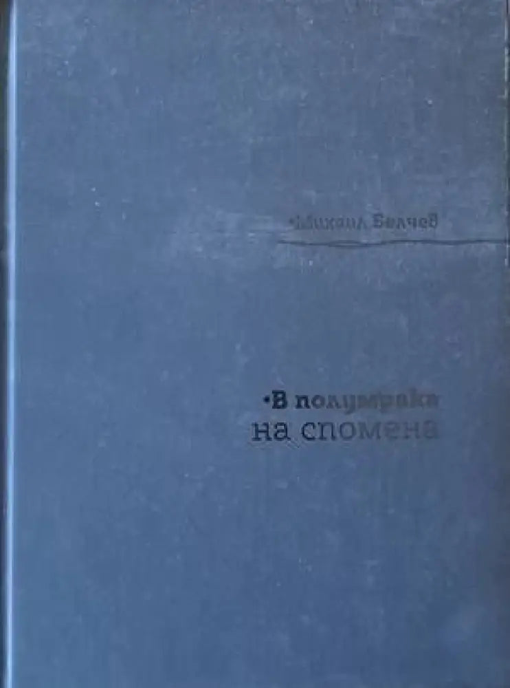 В полумрака на спомена (436) - Книга