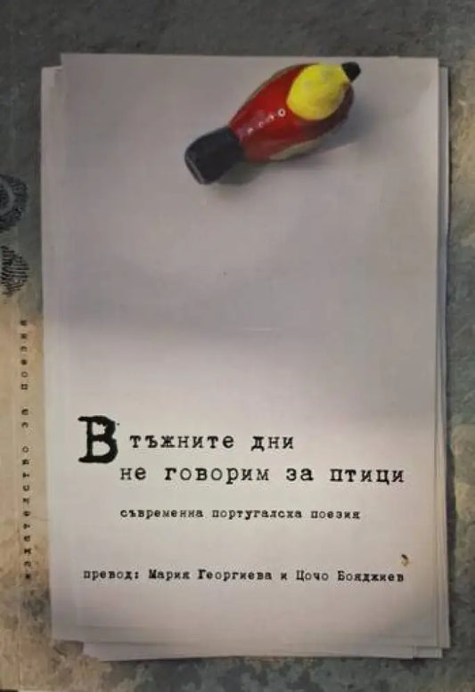 В тъжните дни не говорим за птици (1291) - Книга