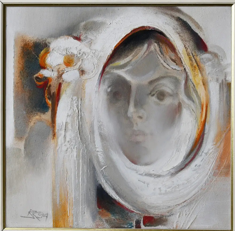 Васил Карадимов (1937-2022) ’Мечтание’ - масло върху лен подписана - antique
