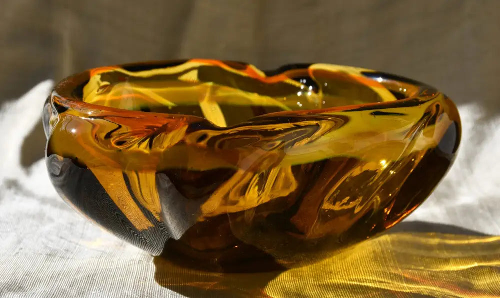 Винтидж art-glass пепелник/centrepiece от 1960-те - antique