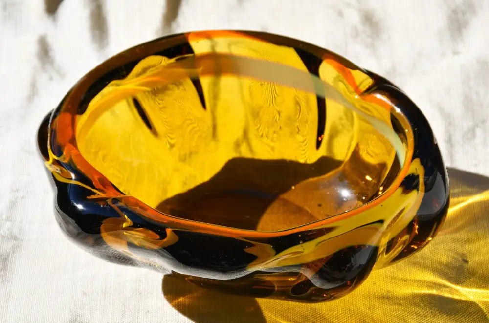 Винтидж art-glass пепелник/centrepiece от 1960-те - antique