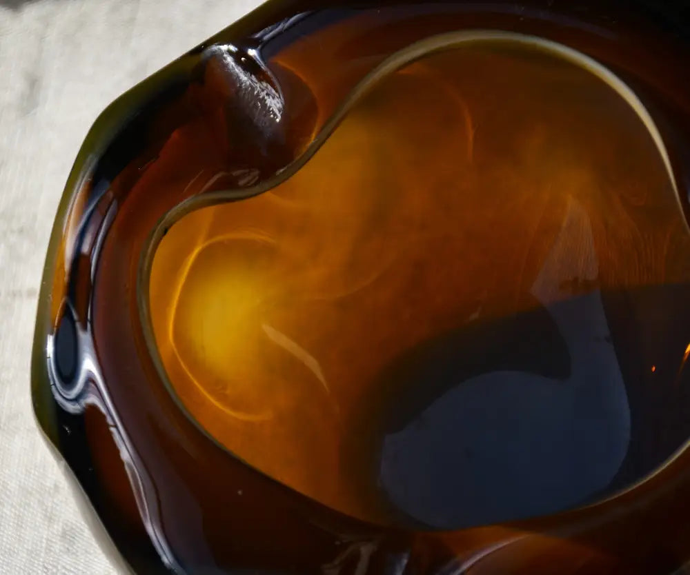 Винтидж пепелник - art glass - antique
