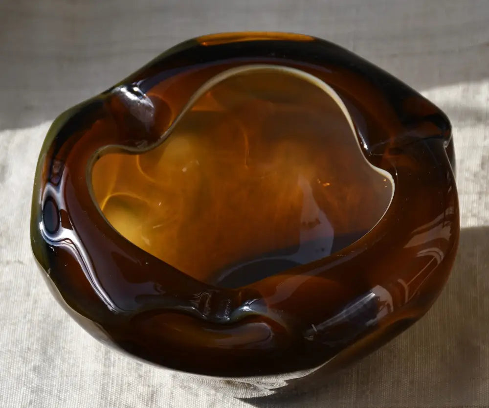 Винтидж пепелник - art glass - antique