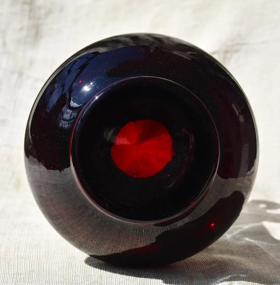 Винтидж полска art-glass ваза (60981) - Ваза