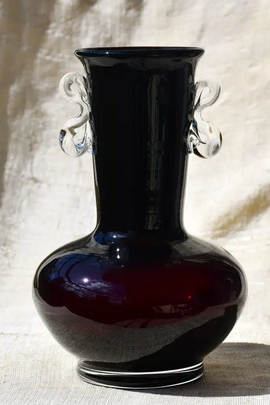 Винтидж полска art-glass ваза (60981) - Ваза