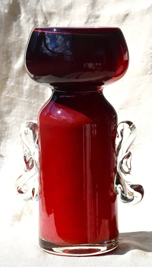 Винтидж полска art-glass ваза - antique