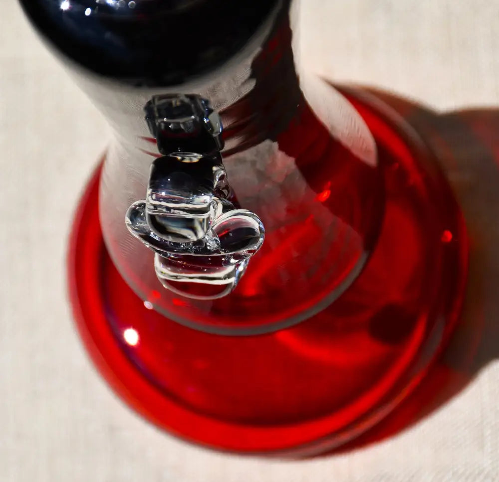Винтидж полски art-glass свещник - antique