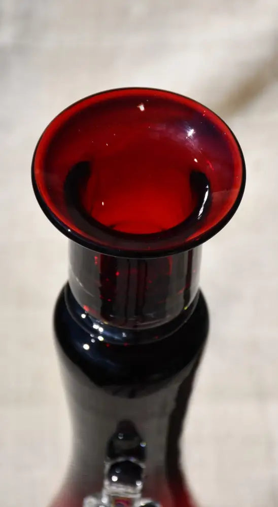 Винтидж полски art-glass свещник - antique