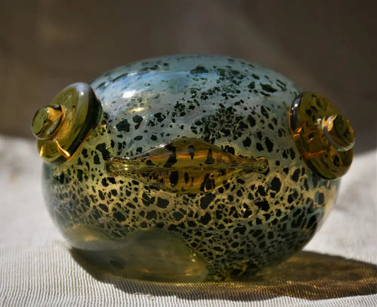 Жаба - art glass - antique